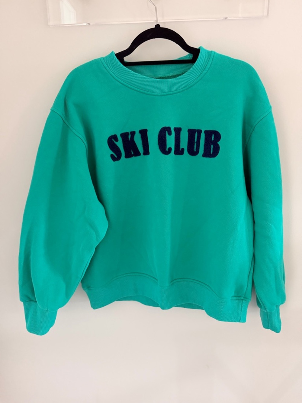 Panache Green & Navy 'Ski Club' Crewneck Sweatshirt